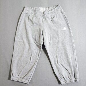 Adidas sweatpants / jogger women's size M grey colour ankle crop